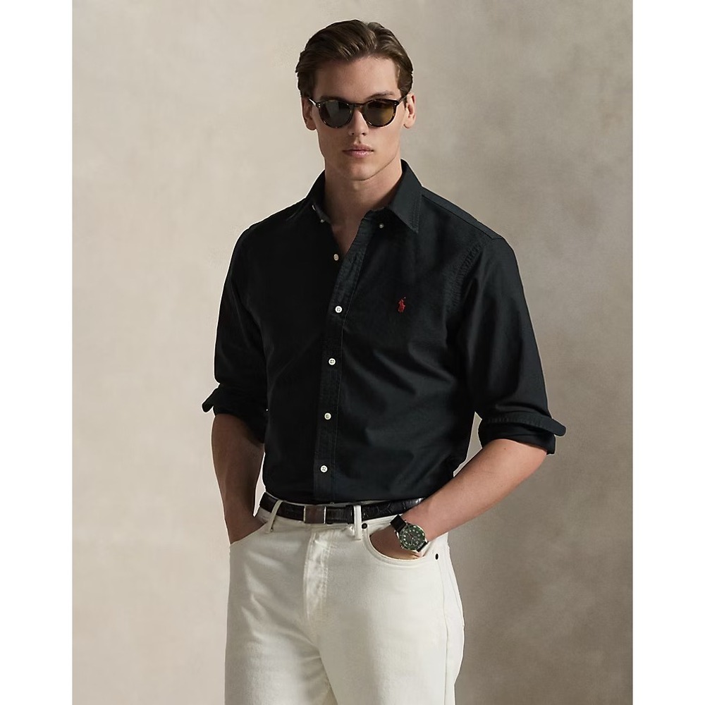 Polo Ralph Lauren Garment Dyed Oxford Button Down Shirt XS Classic Fit Black